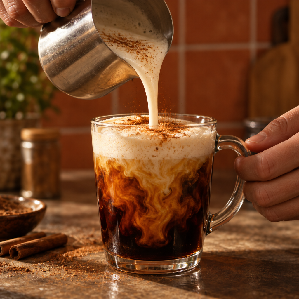 How to Make a Cinnamon Latte at Home Without a Machine